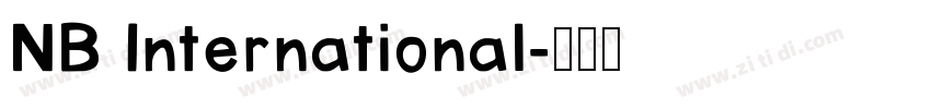 NB International字体转换